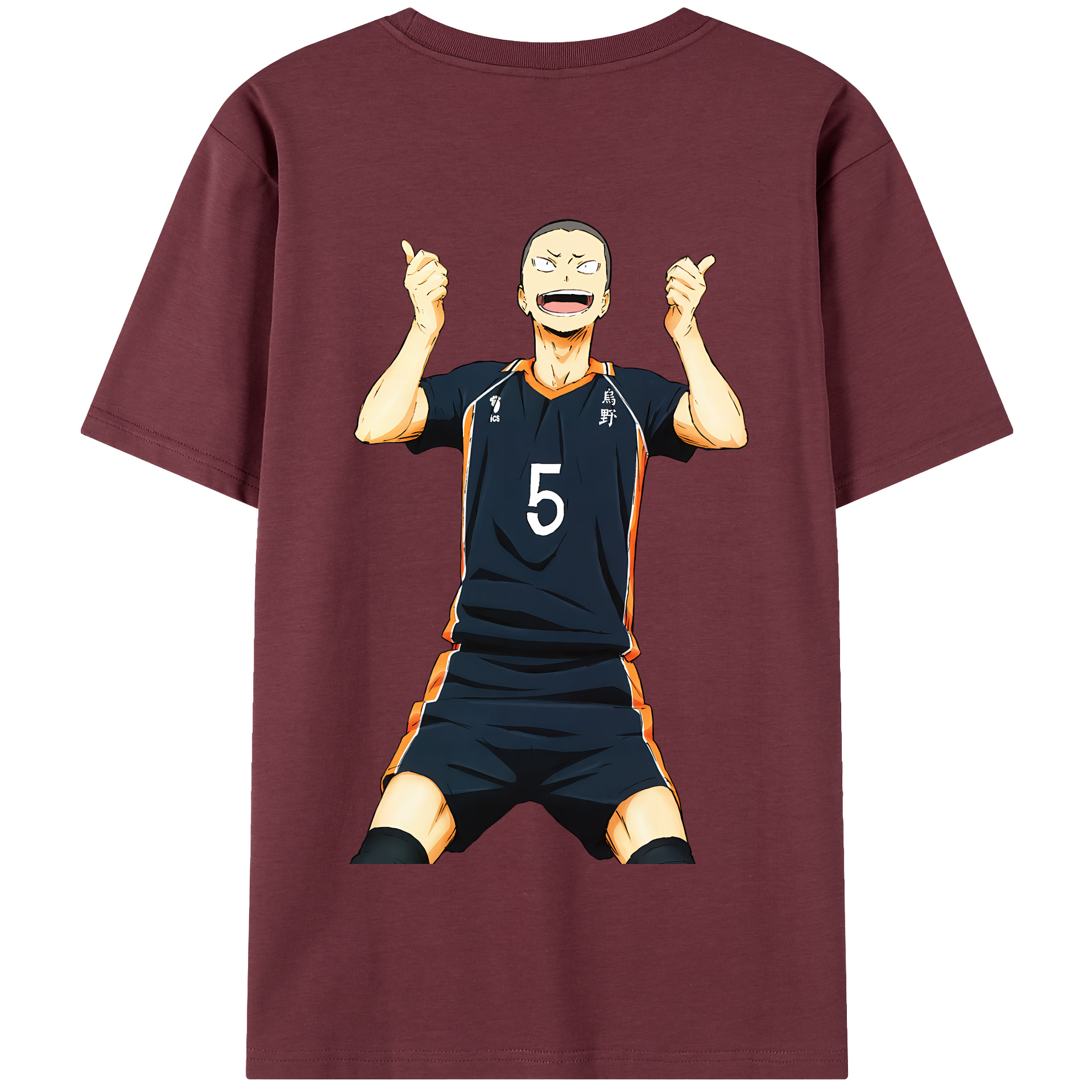 （画像用） ハイキュー!! Haikyu!! 綿100％半袖Tシャツ（背面プリント）